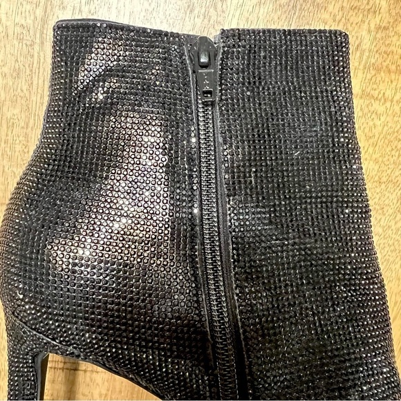 Gianni Bini Black Annina sparkle embellished Ankle Boots with zipper size 8.5 - Picture 10 of 14